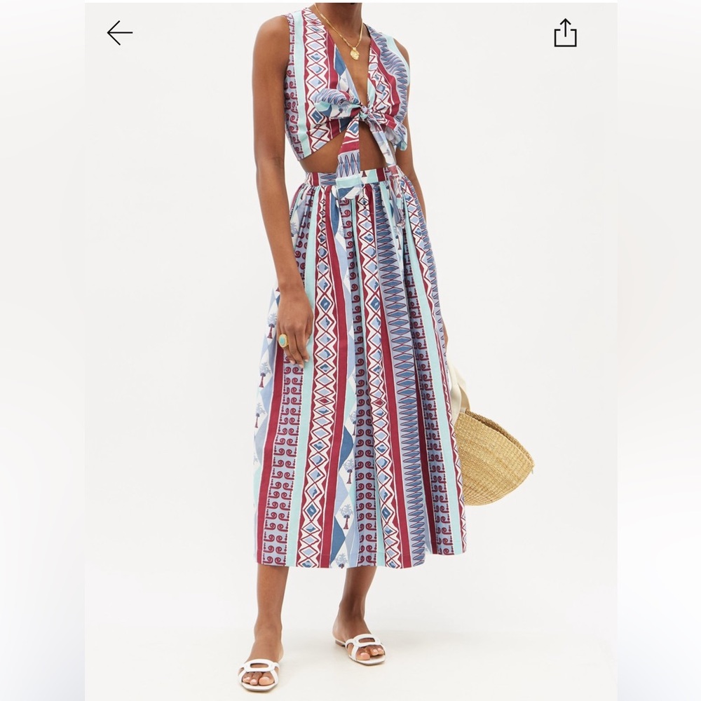 Emporio Sirenuse Cotton Poplin Skirt